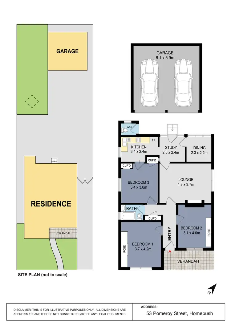 Floorplan of Homely house listing, 53 Pomeroy Street, Homebush NSW 2140
