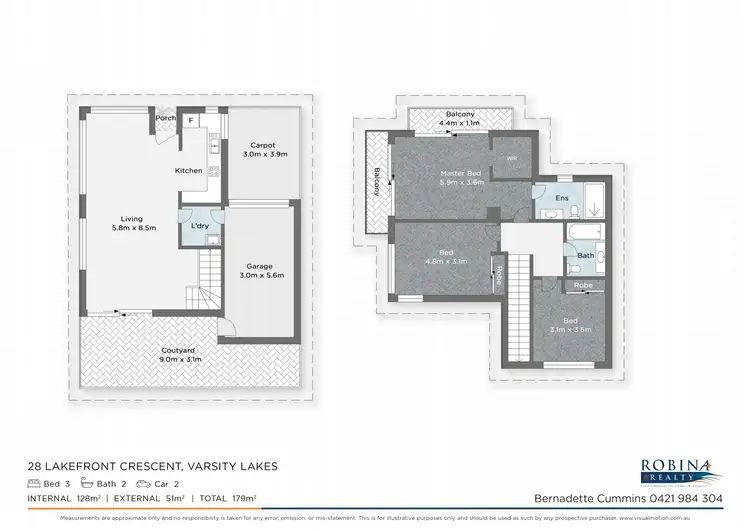 Floorplan of Homely house listing, 28 Lakefront Crescent, Varsity Lakes QLD 4227