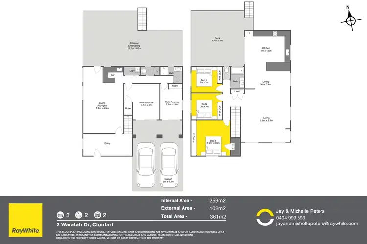 Floorplan of Homely house listing, 2 Waratah Drive, Clontarf QLD 4019