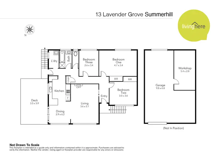 Floorplan of Homely house listing, 13 Lavender Grove, Summerhill TAS 7250