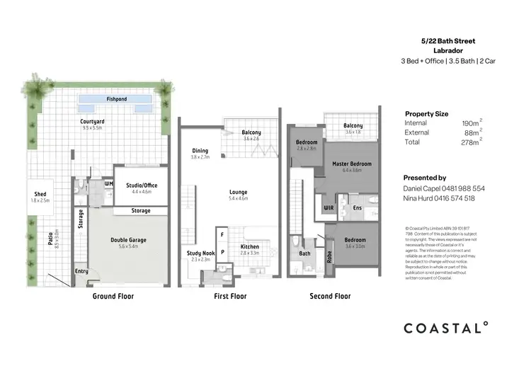 Floorplan of Homely townhouse listing, 5/22 Bath Street, Labrador QLD 4215