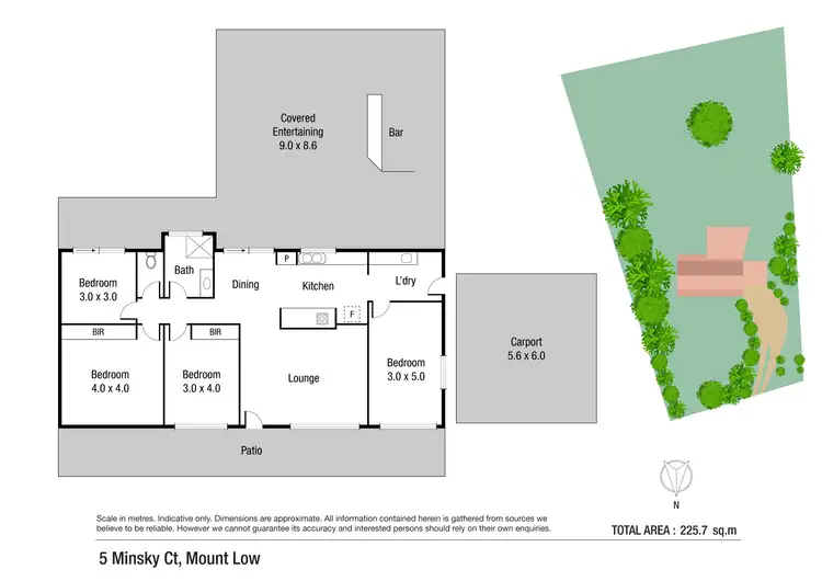 Floorplan of Homely house listing, 5 Minsky Court, Mount Low QLD 4818