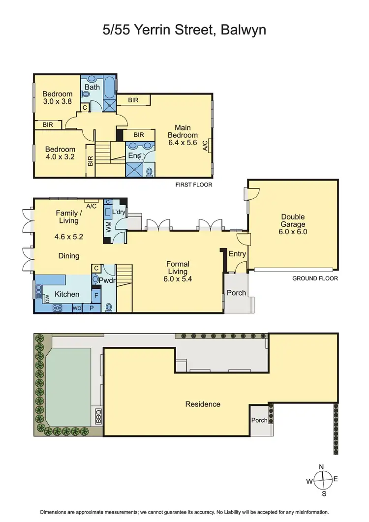 Floorplan of Homely townhouse listing, 5/55 Yerrin Street, Balwyn VIC 3103