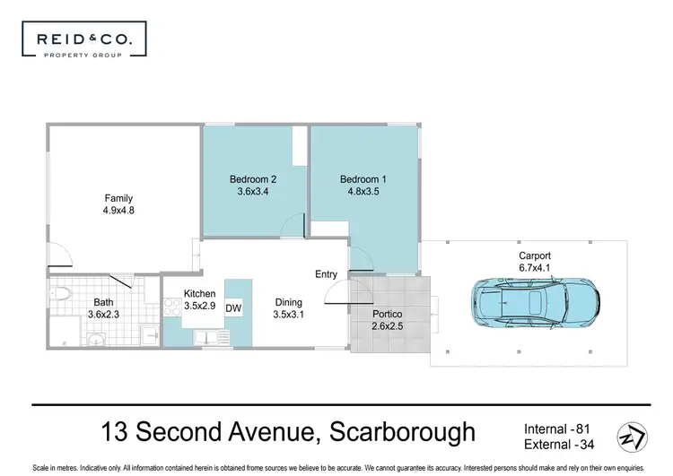 Floorplan of Homely house listing, 13 Second Avenue, Scarborough QLD 4020