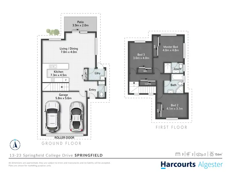 Floorplan of Homely townhouse listing, 66/13-23 Springfield College Drive, Springfield QLD 4300