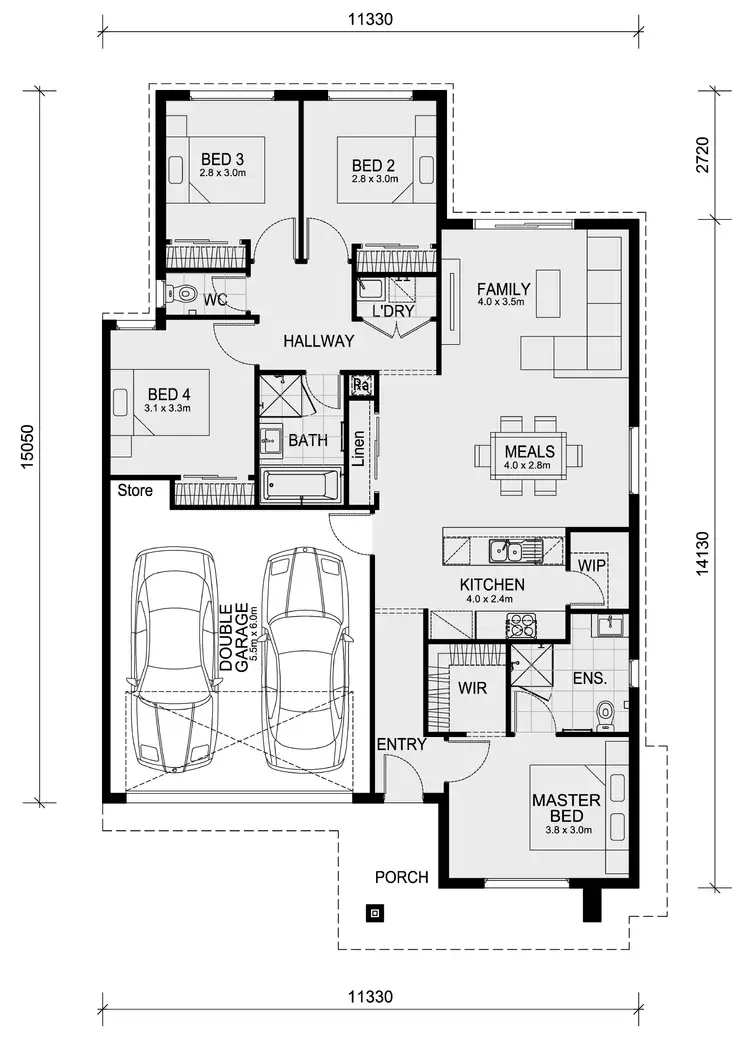Floorplan of Homely house listing, 3006 Castlecove Street - Smiths Lane, Clyde North VIC 3978