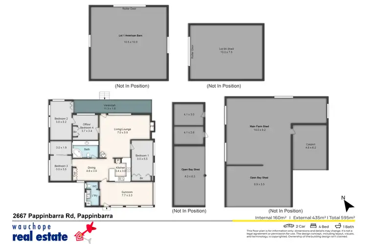 Floorplan of Homely rural property listing, 2667 Pappinbarra Road, Pappinbarra NSW 2446