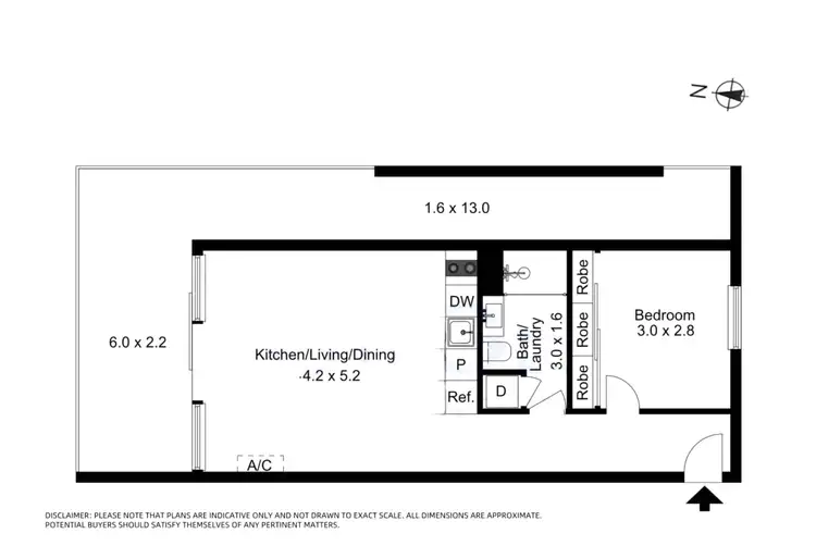Floorplan of Homely apartment listing, 804/601 Little Collins Street, Melbourne VIC 3000