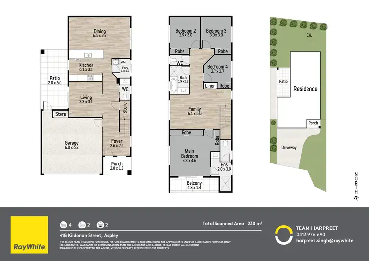 Floorplan of Homely house listing, 41B Kildonan Street, Aspley QLD 4034