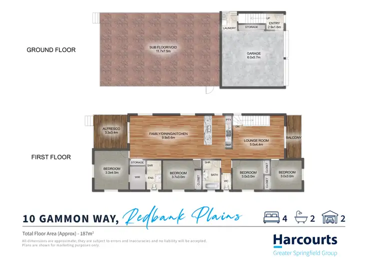 Floorplan of Homely house listing, 10 Gammon Way, Redbank Plains QLD 4301