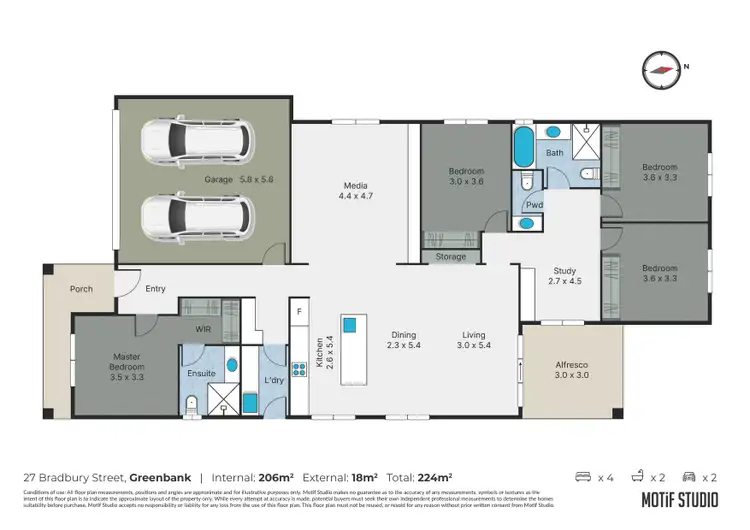 Floorplan of Homely house listing, 27 Bradbury Street, Greenbank QLD 4124