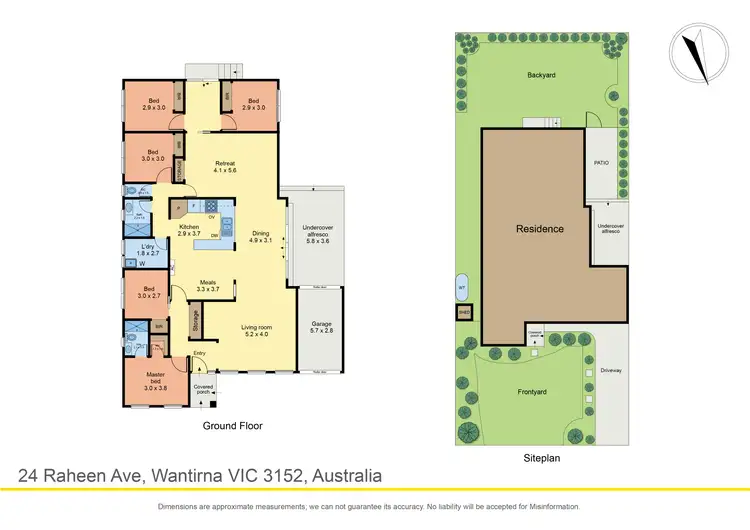 Floorplan of Homely house listing, 24 Raheen Avenue, Wantirna VIC 3152