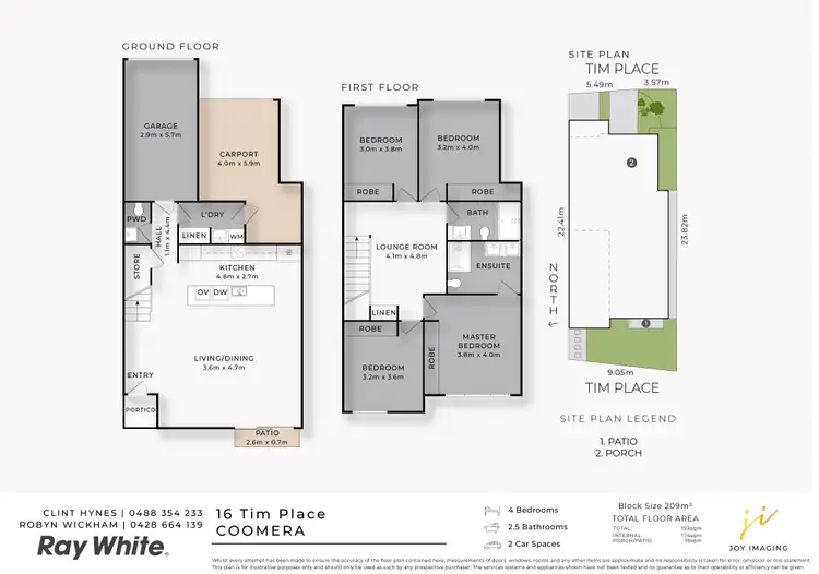 Floorplan of Homely house listing, 16 Tim Place, Coomera QLD 4209