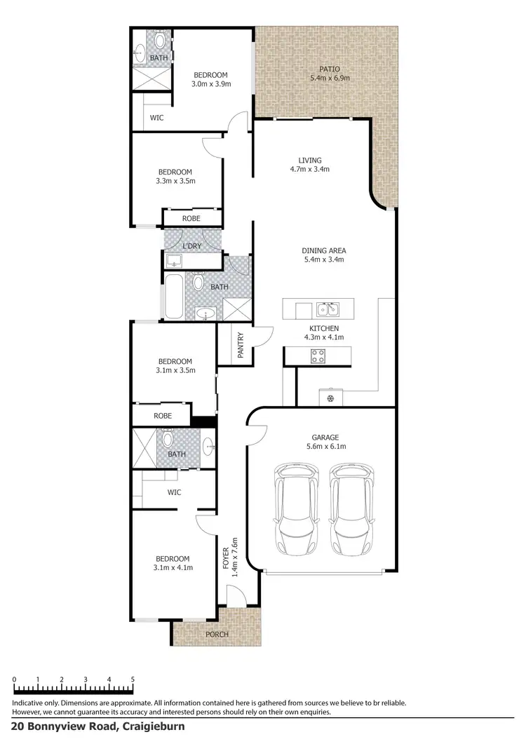 Floorplan of Homely house listing, 20 Bonnyview Road, Craigieburn VIC 3064