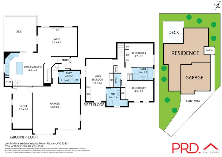 Floorplan of Homely house listing, 1/10 Manna Gum Heights, Mount Pleasant VIC 3350