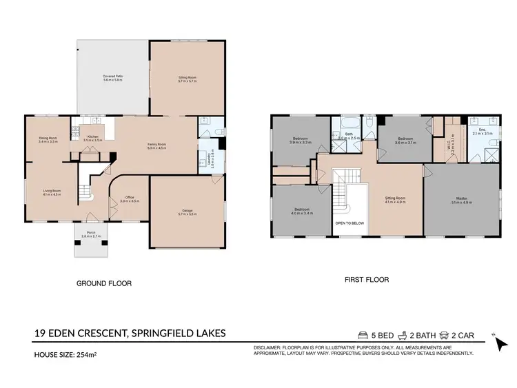 Floorplan of Homely house listing, 19 Eden Crescent, Springfield Lakes QLD 4300