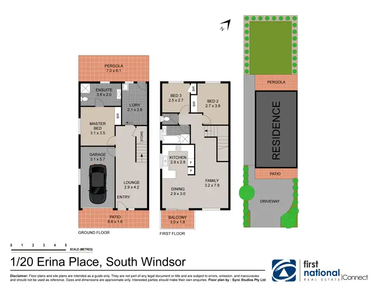 Floorplan of Homely house listing, 1/20 Erina Place, South Windsor NSW 2756