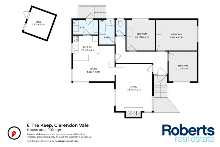 Floorplan of Homely house listing, 6 The Keep, Clarendon Vale TAS 7019
