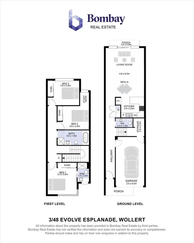 Floorplan of Homely house listing, 3/48 Evolve Esplanade, Wollert VIC 3750