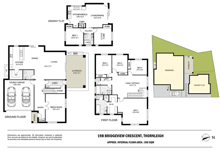 Floorplan of Homely house listing, 19b Bridgeview Crescent, Thornleigh NSW 2120