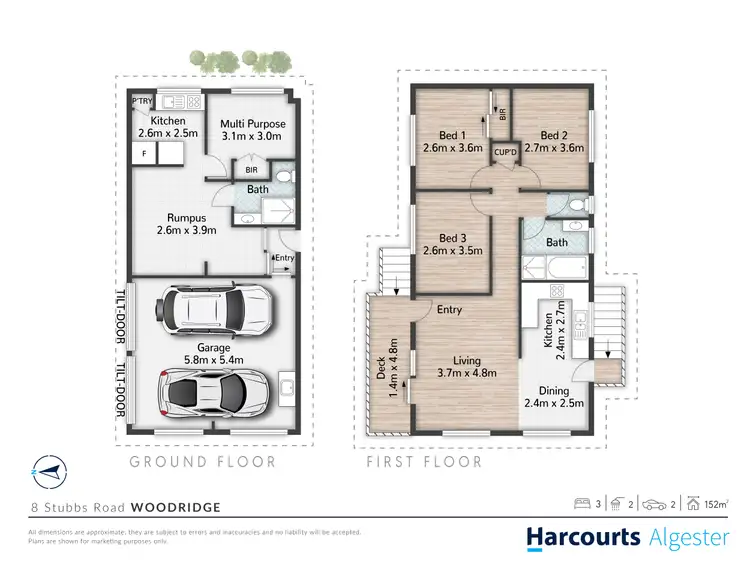 Floorplan of Homely house listing, 8 Stubbs Road, Woodridge QLD 4114