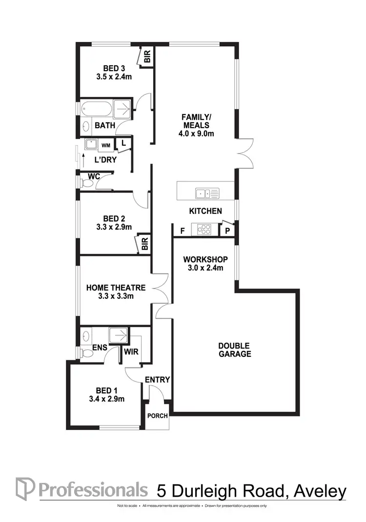 Floorplan of Homely house listing, 5 Durleigh Road, Aveley WA 6069