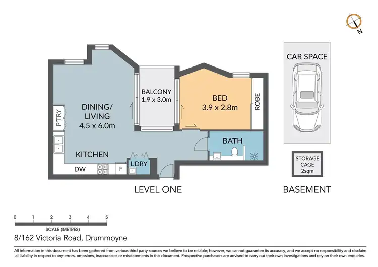 Floorplan of Homely apartment listing, 8/164 Victoria Road, Drummoyne NSW 2047