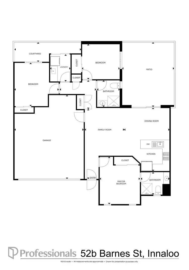 Floorplan of Homely villa listing, 52B Barnes Street, Innaloo WA 6018