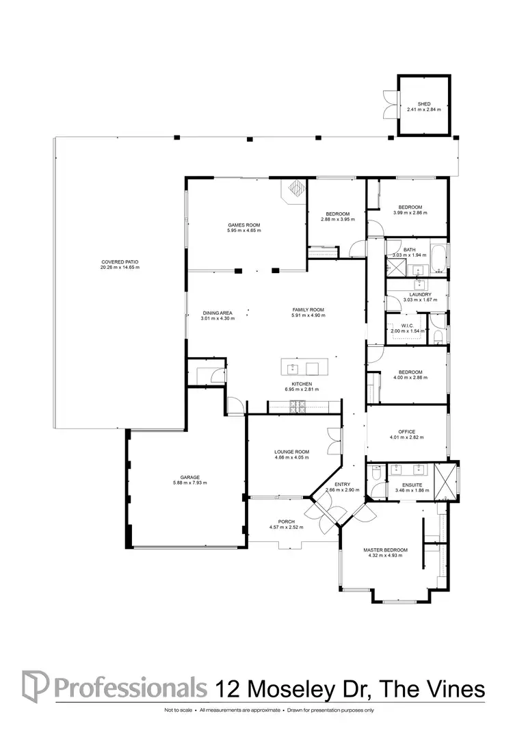 Floorplan of Homely house listing, 12 Moseley Drive, The Vines WA 6069
