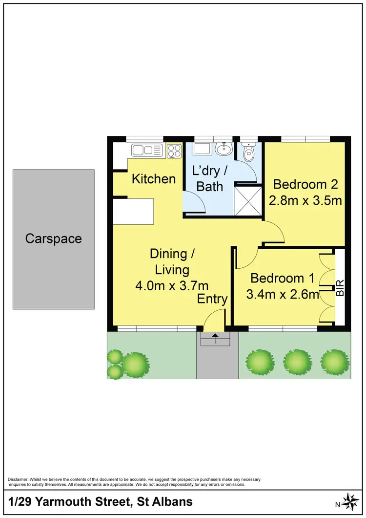 Floorplan of Homely house listing, 1/29 Yarmouth Avenue, St Albans VIC 3021