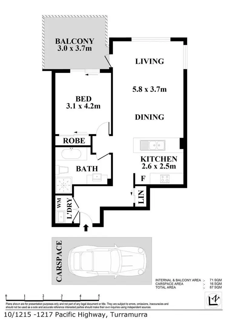 Floorplan of Homely apartment listing, 10/1215 Pacific Highway, Turramurra NSW 2074