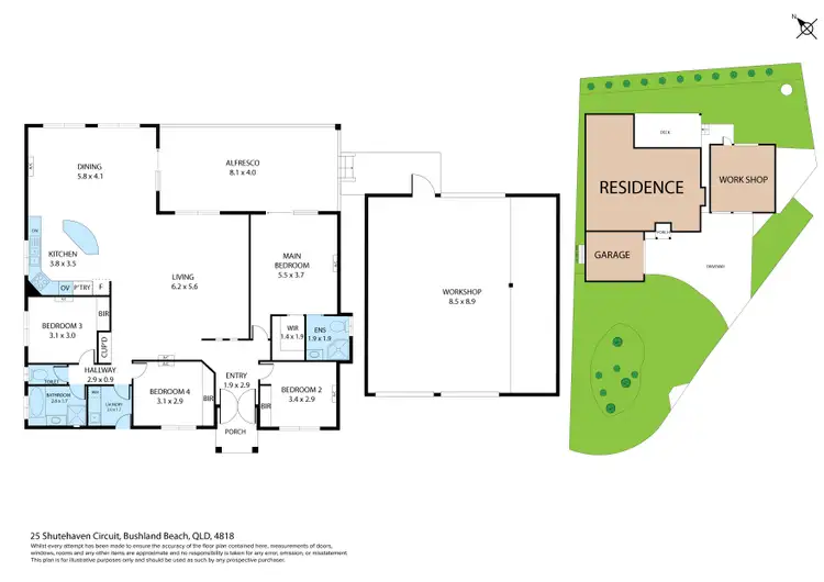 Floorplan of Homely house listing, 25 Shutehaven Circuit, Bushland Beach QLD 4818