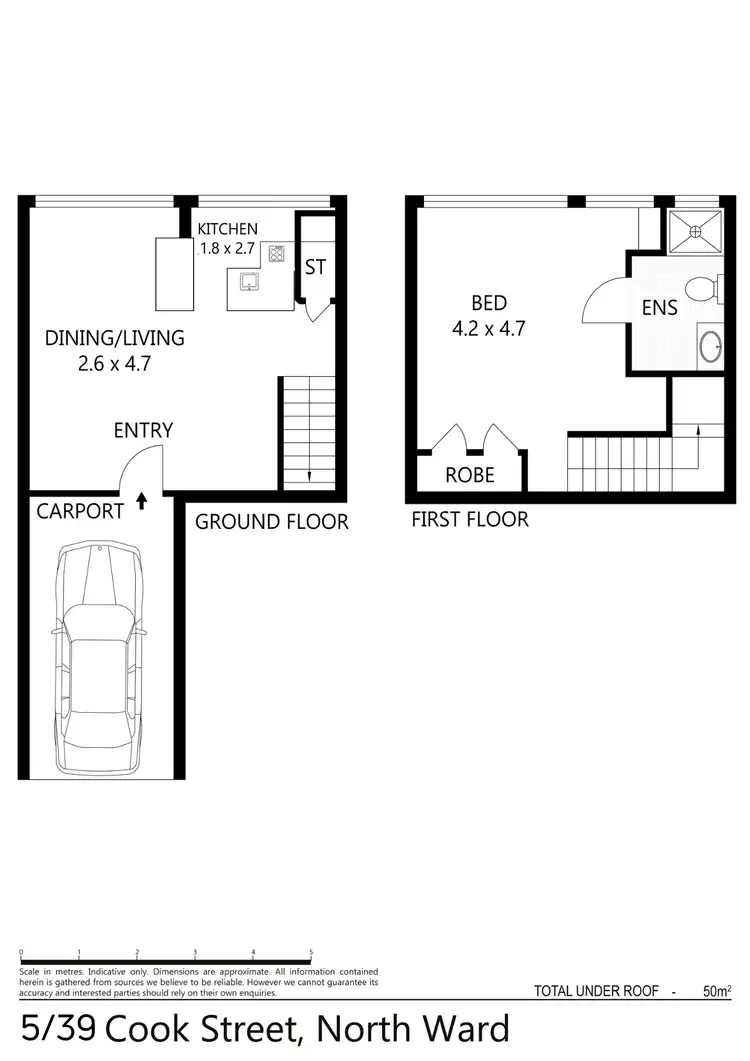 Floorplan of Homely unit listing, 5/39 Cook Street, North Ward QLD 4810