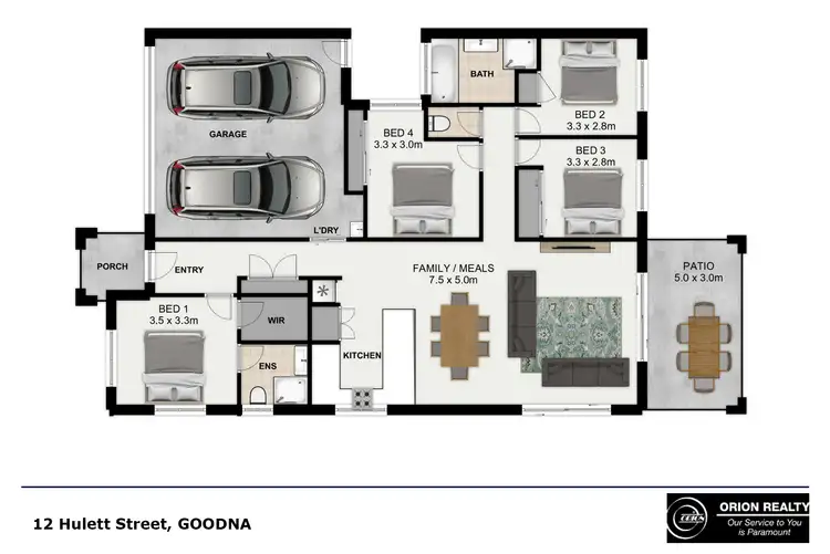 Floorplan of Homely house listing, 12 Hulett Street, Goodna QLD 4300