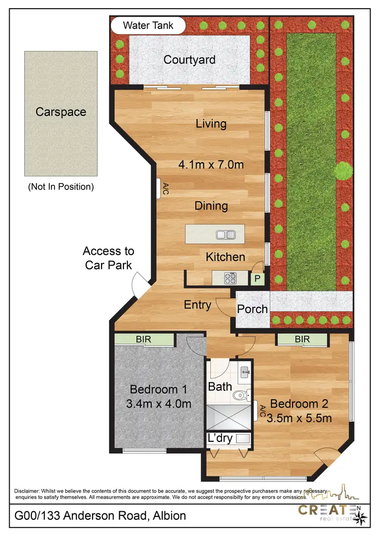 Floorplan of Homely unit listing, G00/133 Anderson Road, Albion VIC 3020
