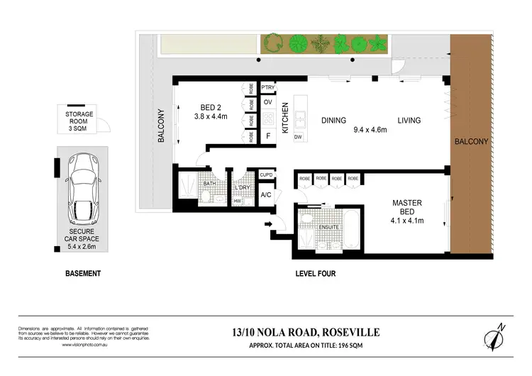 Floorplan of Homely apartment listing, Penthouse 13/10 Nola Road, Roseville NSW 2069