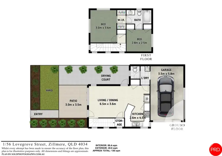 Floorplan of Homely townhouse listing, 1/56 Lovegrove Street, Zillmere QLD 4034