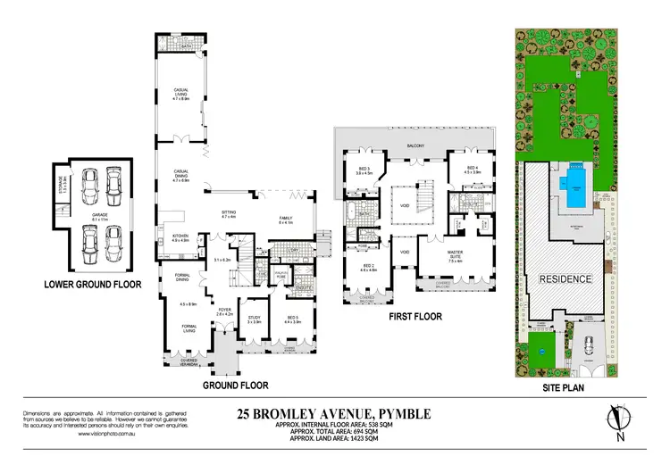 Floorplan of Homely house listing, 25 Bromley Avenue, Pymble NSW 2073
