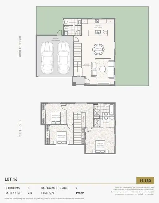 Floorplan of Homely townhouse listing, Unit 16/100-104 Anderson Road, Sunbury VIC 3429