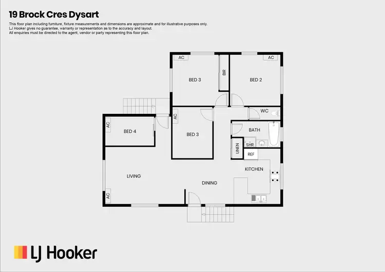 Floorplan of Homely house listing, 19 Brock Crescent, Dysart QLD 4745