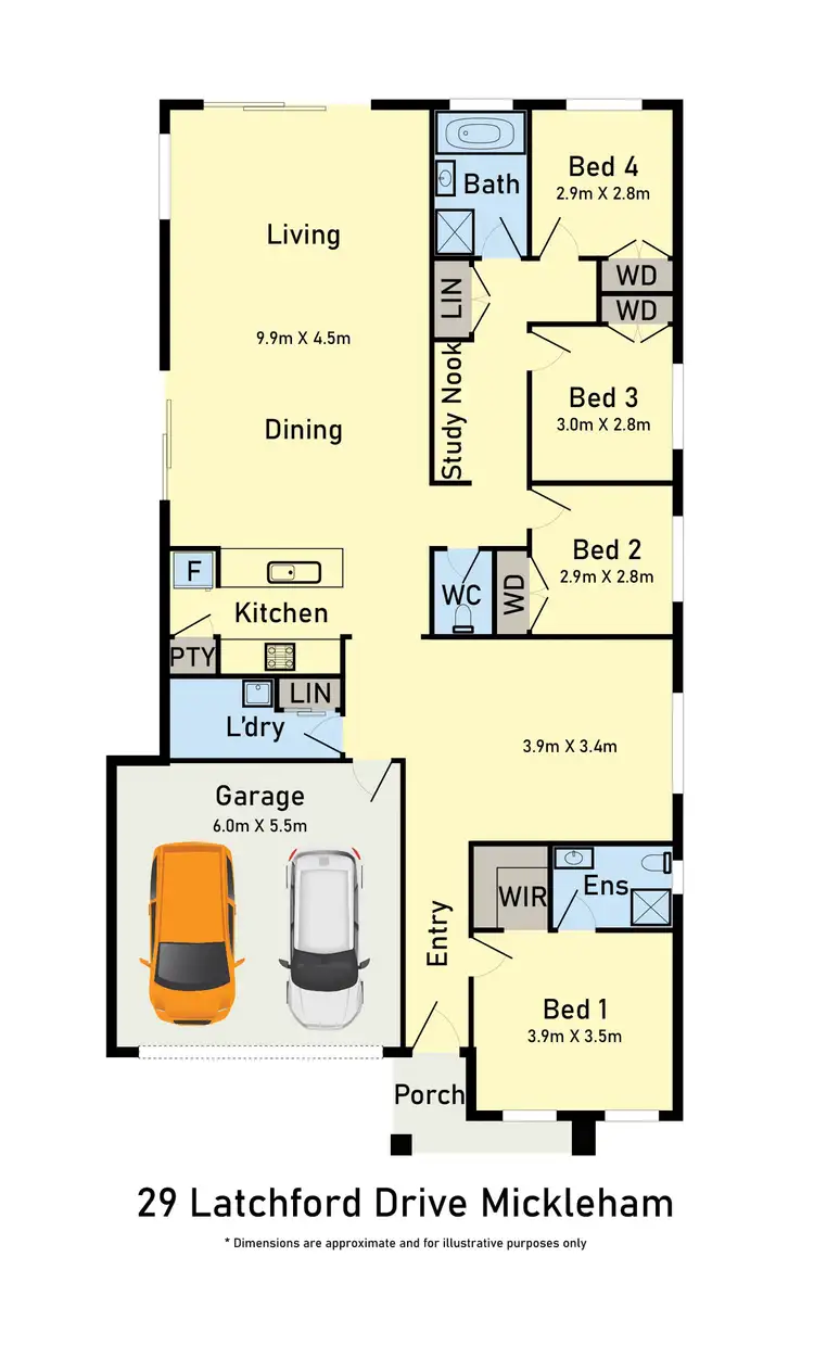 Floorplan of Homely house listing, 29 Latchford Drive, Mickleham VIC 3064