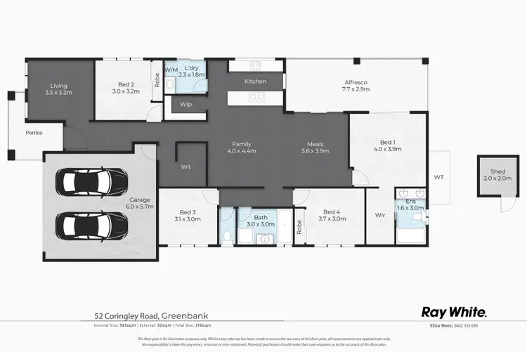 Floorplan of Homely house listing, 52 Coringley Road, Greenbank QLD 4124
