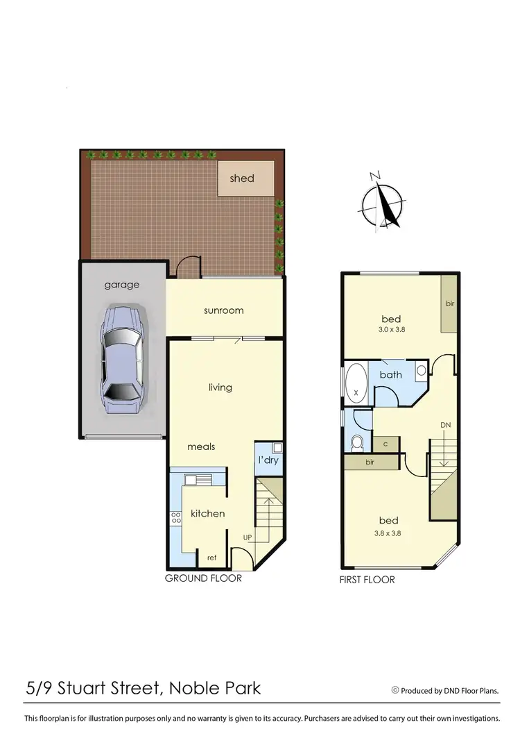 Floorplan of Homely unit listing, 5/9 Stuart Street, Noble Park VIC 3174