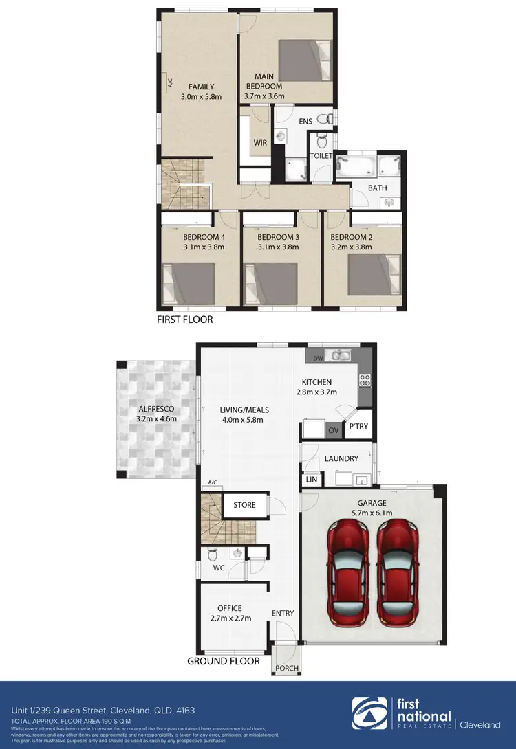 Floorplan of Homely house listing, 1/239 Queen Street, Cleveland QLD 4163