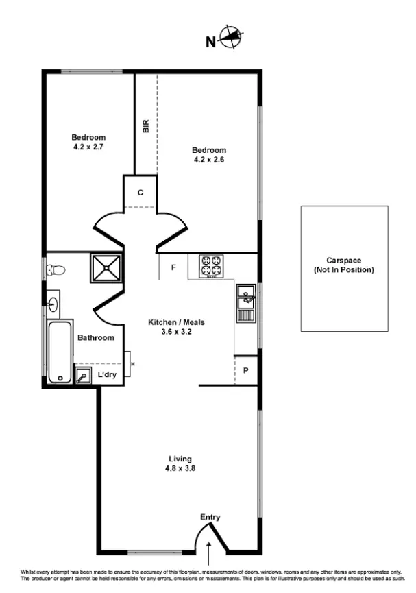 Floorplan of Homely apartment listing, 6/18 Webb Street, Altona VIC 3018