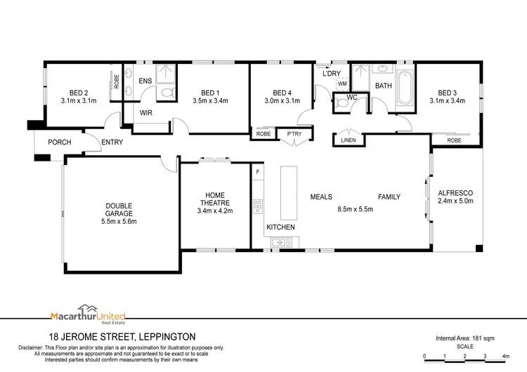 Floorplan of Homely house listing, 18 Jerome Street, Leppington NSW 2179