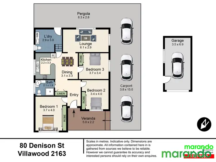 Floorplan of Homely house listing, 80 Denison Street, Villawood NSW 2163