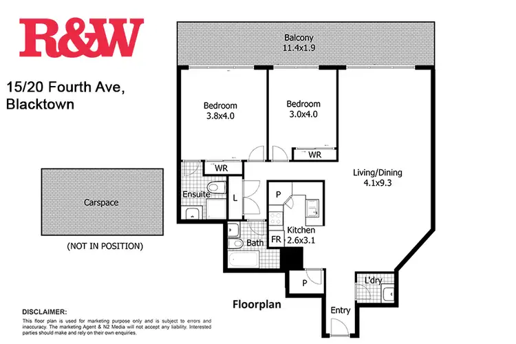 Floorplan of Homely apartment listing, 15/20-22 Fourth Avenue, Blacktown NSW 2148