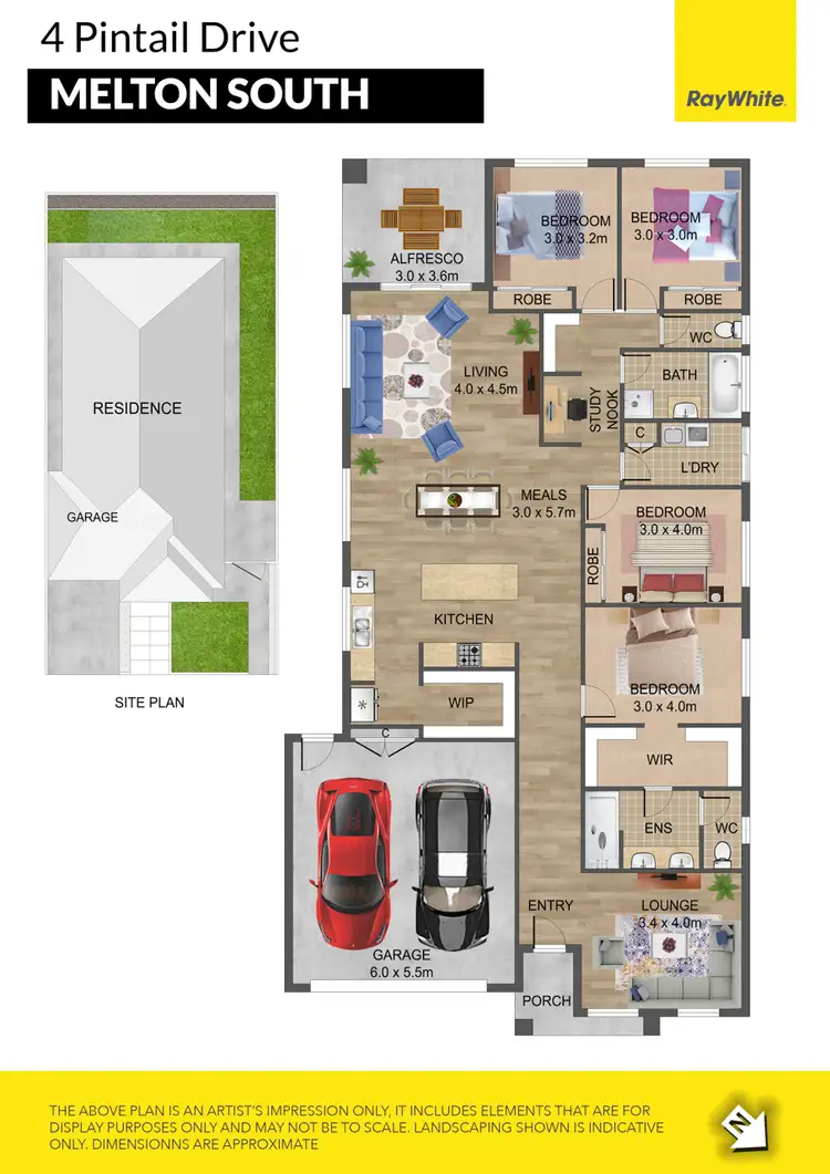Floorplan of Homely house listing, 4 Pintail Drive, Melton South VIC 3338