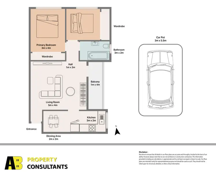 Floorplan of Homely unit listing, 14/16A Wigram Street, Harris Park NSW 2150